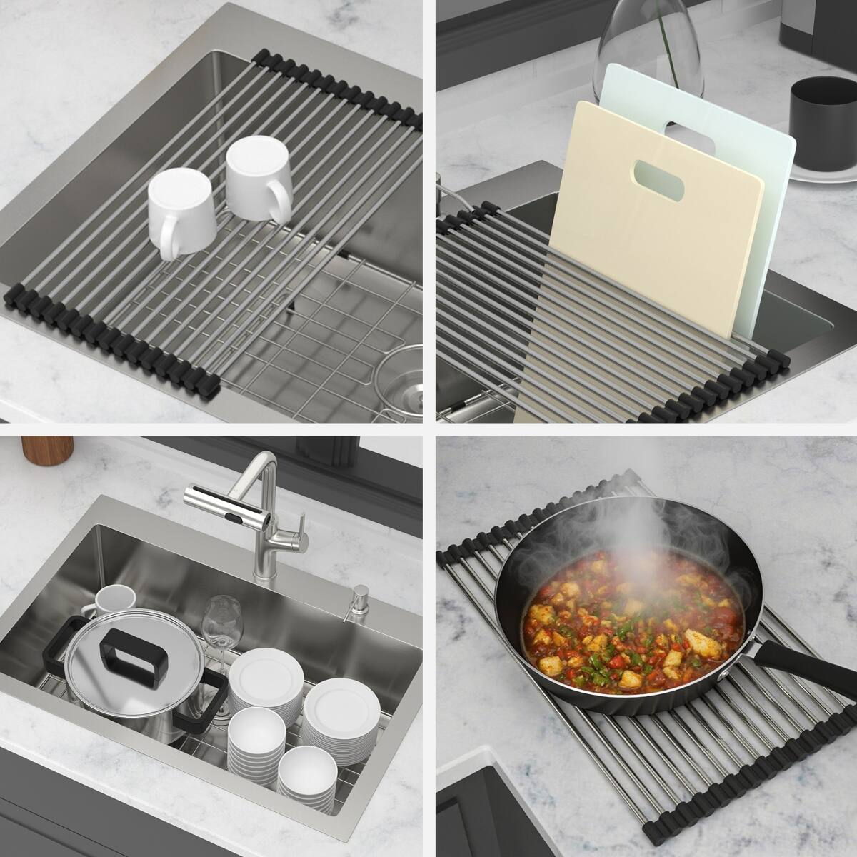 Ropilly 30 Inch Drop In Kitchen Sink Single Bowl Stainless Steel Sink ...