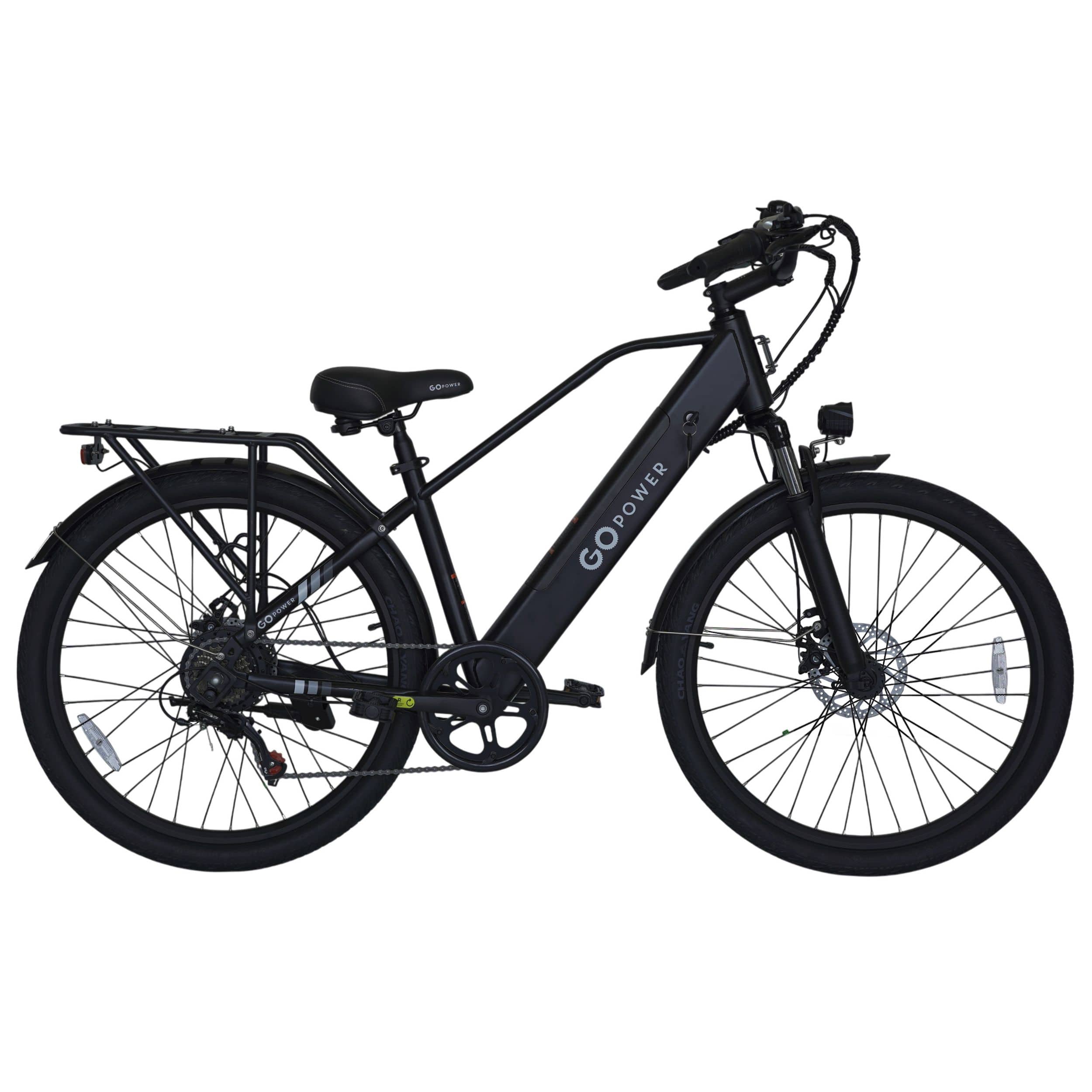 GoPowerBike - GoScout Folding Electric Bike 20mph Max Speed & 500W Motor - One size - Black