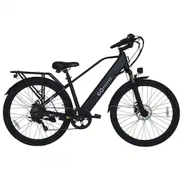 GoPowerBike - GoScout Folding Electric Bike 20mph Max Speed & 500W Motor - One size - Black