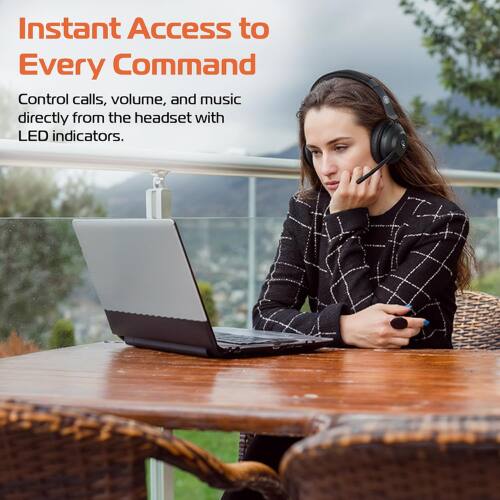 Instant Access to Every Command

Control calls, volume, and music directly from the headset with LED indicators.