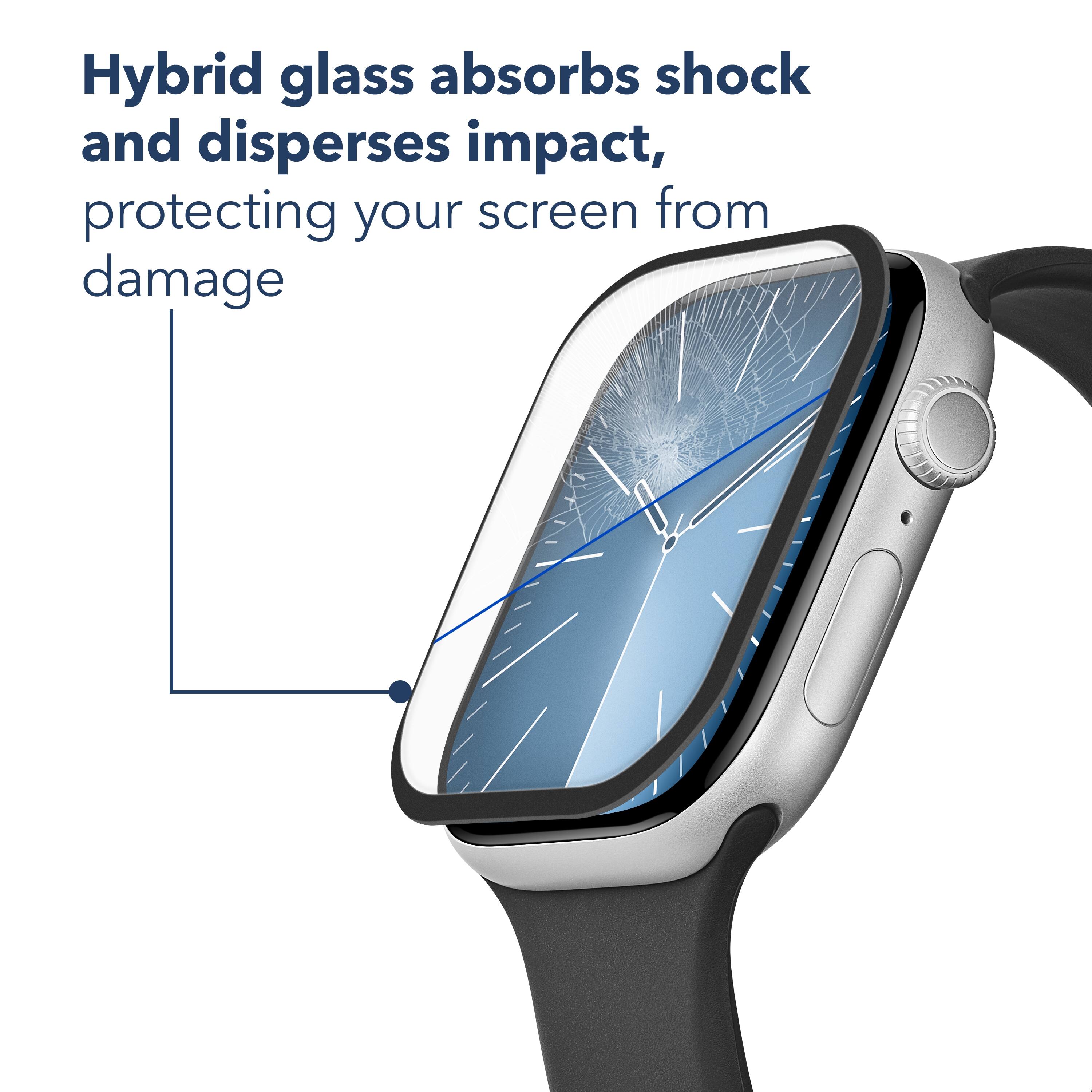 Hybrid glass absorbs shock and disperses impact, protecting your screen from damage.