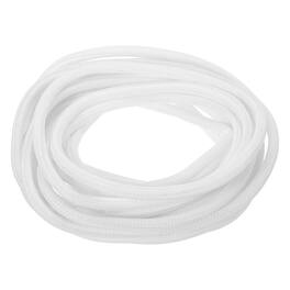 Unique Bargains - Split Sleeve Wire Loom 9/32" 25Ft Self Wrapping Braided Sleeve UL94-V2 Fireproof PET for Automotive Home - White