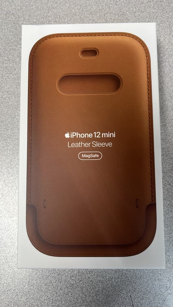 Apple - Iphone 12 Mini Leather Sleeve Case MHMP3ZE/A - Brown