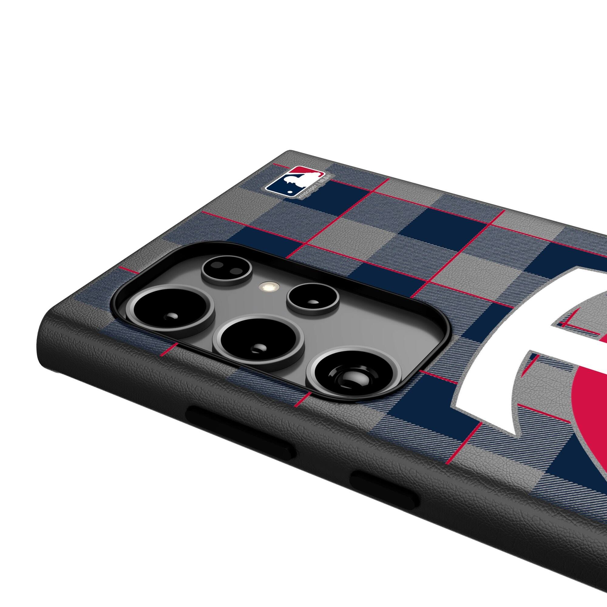 Alt View 3. Keyscaper - Plaid Galaxy Magnetic Bump Case - S25 Ultra - Black.