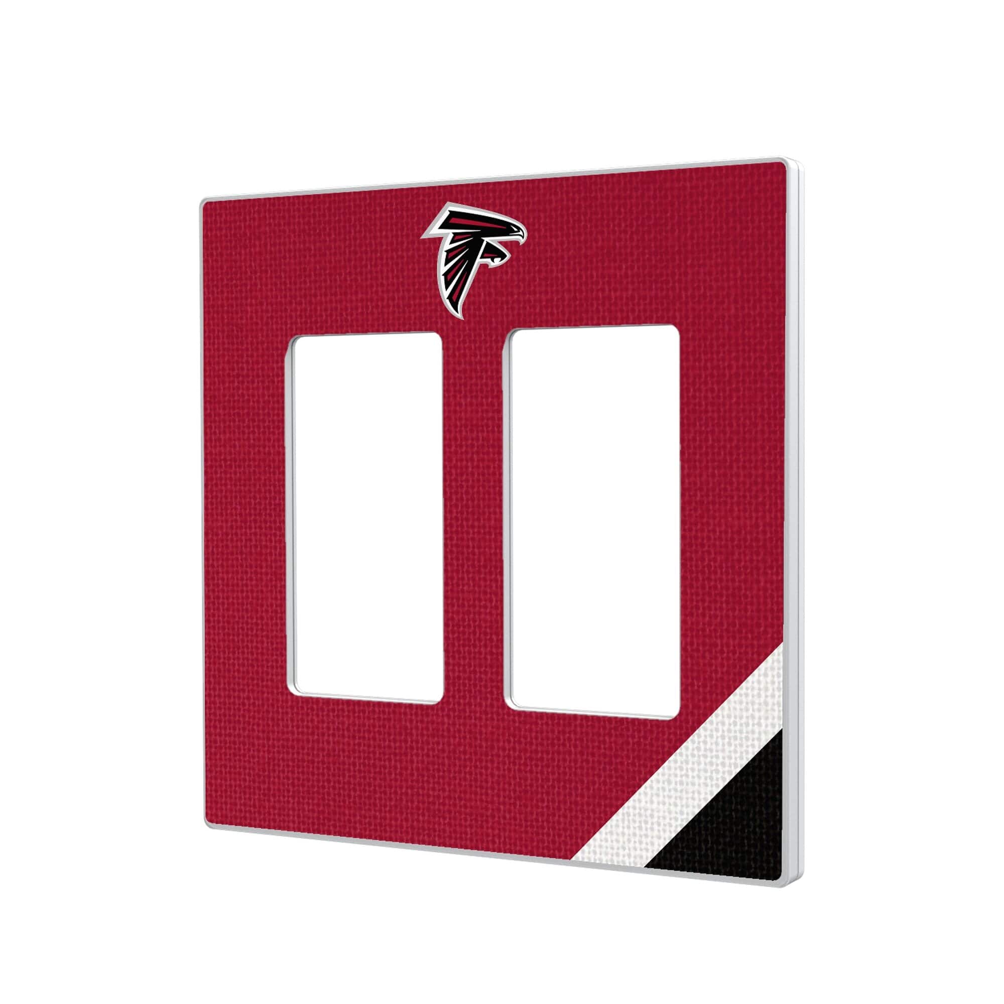 Keyscaper - Atlanta Falcons Diagonal Stripe Double Rocker Light Switch Plate - Multicolor price history on PriceWatchPro