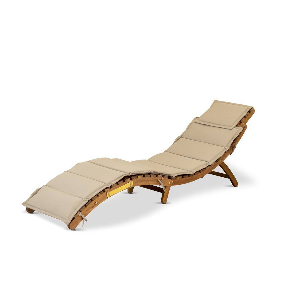 Left. East West Furniture - Outdoor Patio Garden Summing Pool Outdoor Lounge Chairs - Brown.