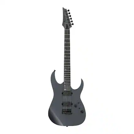 Front. Ibanez - Ibanez RGR5121RBGRF RG Prestige 6str Electric Guitar w/Case - Gray Metallic Flat.