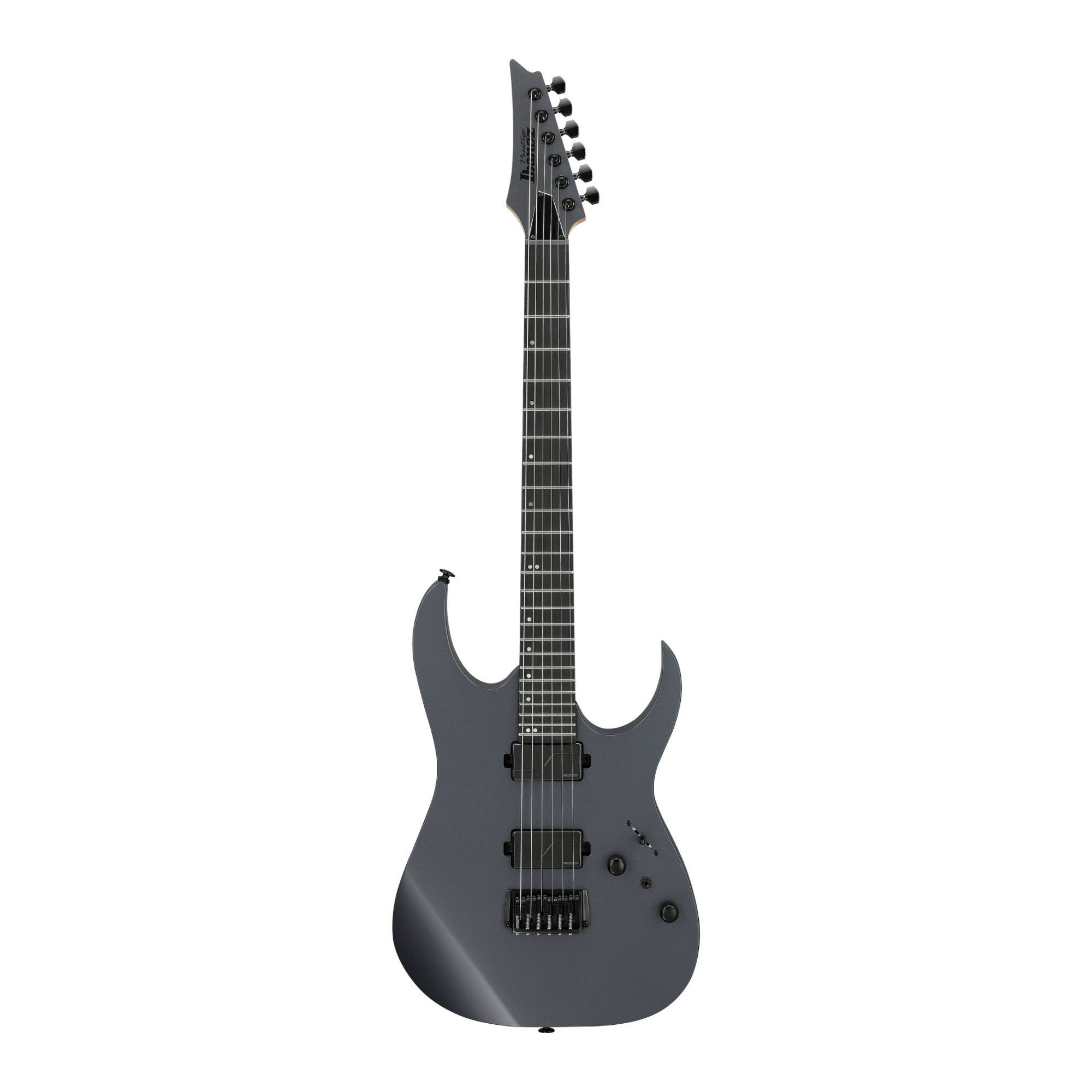 Front. Ibanez - Ibanez RGR5121RBGRF RG Prestige 6str Electric Guitar w/Case - Gray Metallic Flat.