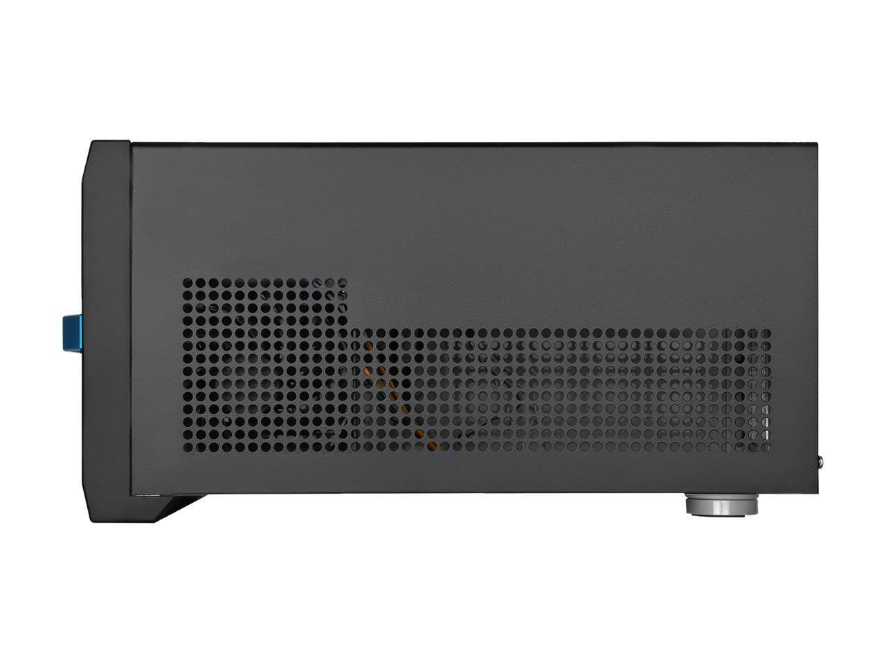 Alt View 3. SilverStone - SilverStone Sugo Series SG12 SST-SG12B-V2 Black Refinement of Classic Small Form Factor Case - Black.