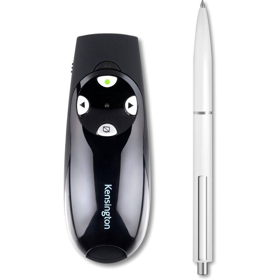 Alt View 4. Kensington - Kensington Presenter Expert Wireless with Green Laser - Black - Wireless - Radio Frequency - 2.40 GHz - Black - USB - 4 - Black.