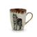 Alt View 6. Elama - Elama Majestic Wolf 16 Piece Luxurious Stoneware Dinnerware with Complete Setting for 4 - Taupe and Brown.