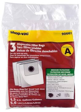 Shop-Vac - 3 Pack Vacuum Bags – Part 9066733