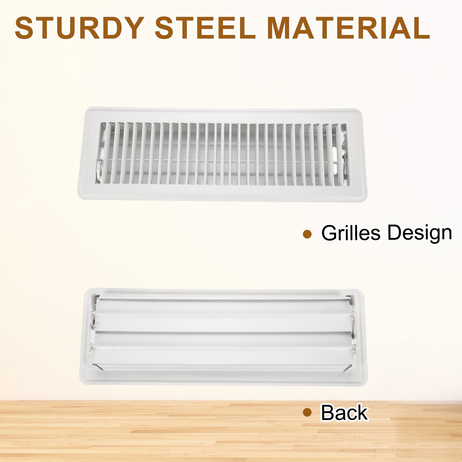 STURDY STEEL MATERIAL

- Grilles Design
- Back
