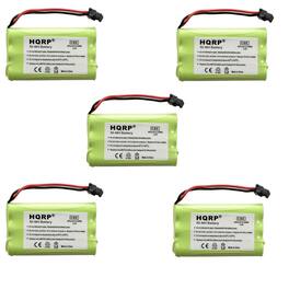 HQRP - 5-Pack Cordless Phone Battery 3.6 V 800 mAh NiMH for Uniden PowerMax, GE TL26402 Replacement