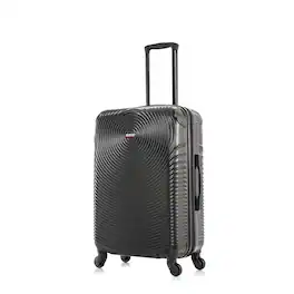 DUKAP - Inception Lightweight Hardside Spinner Luggage 24" - Black
