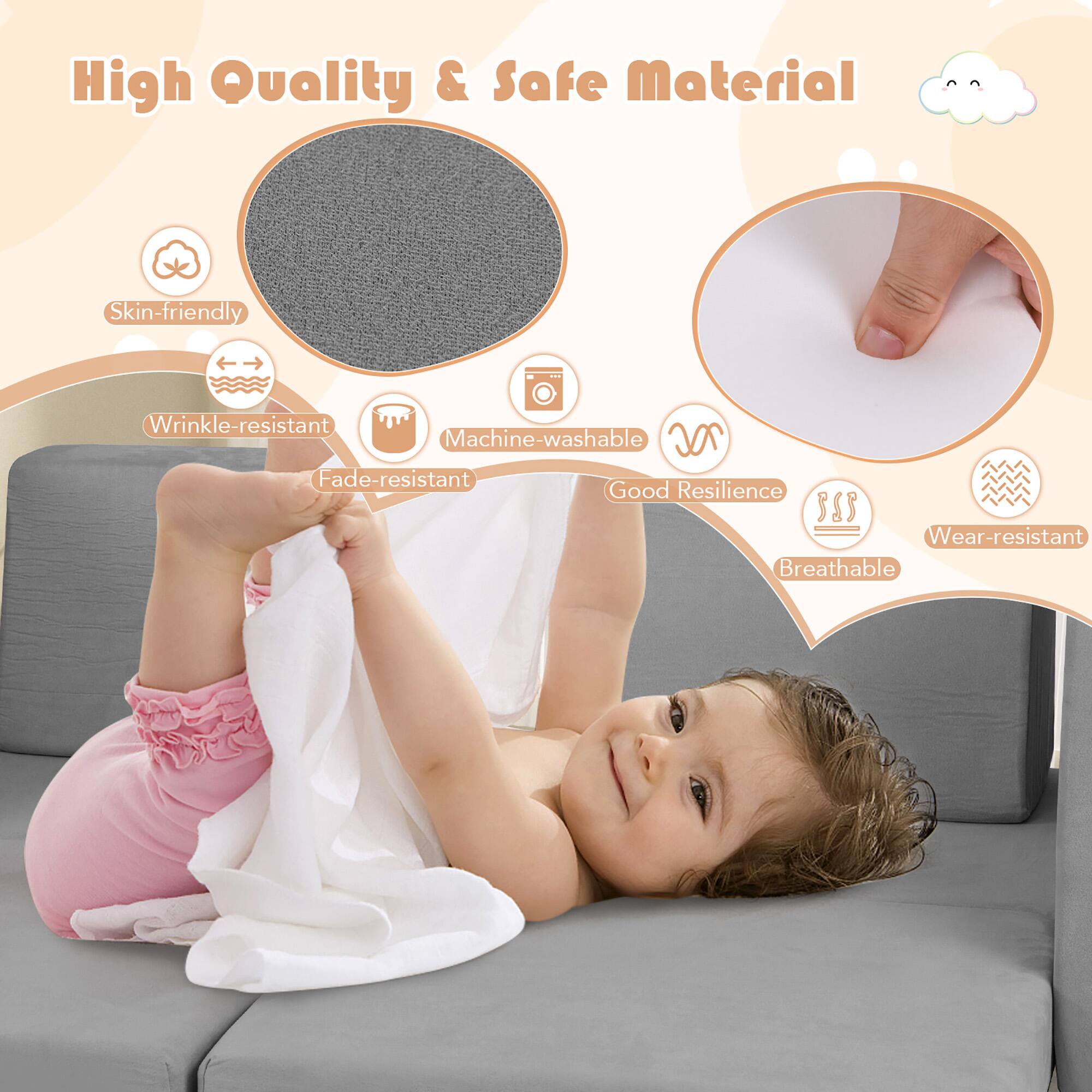 High Quality & Safe Material

- Skin-friendly
- Wrinkle-resistant
- Machine-washable
- Fade-resistant
- Good Resilience
- Wear-resistant
- Breathable