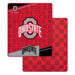 Pegasus - Ohio State Buckeyes 60" x 70" Diagonal Ghost Checkered Double-Sided Blanket - Multicolor