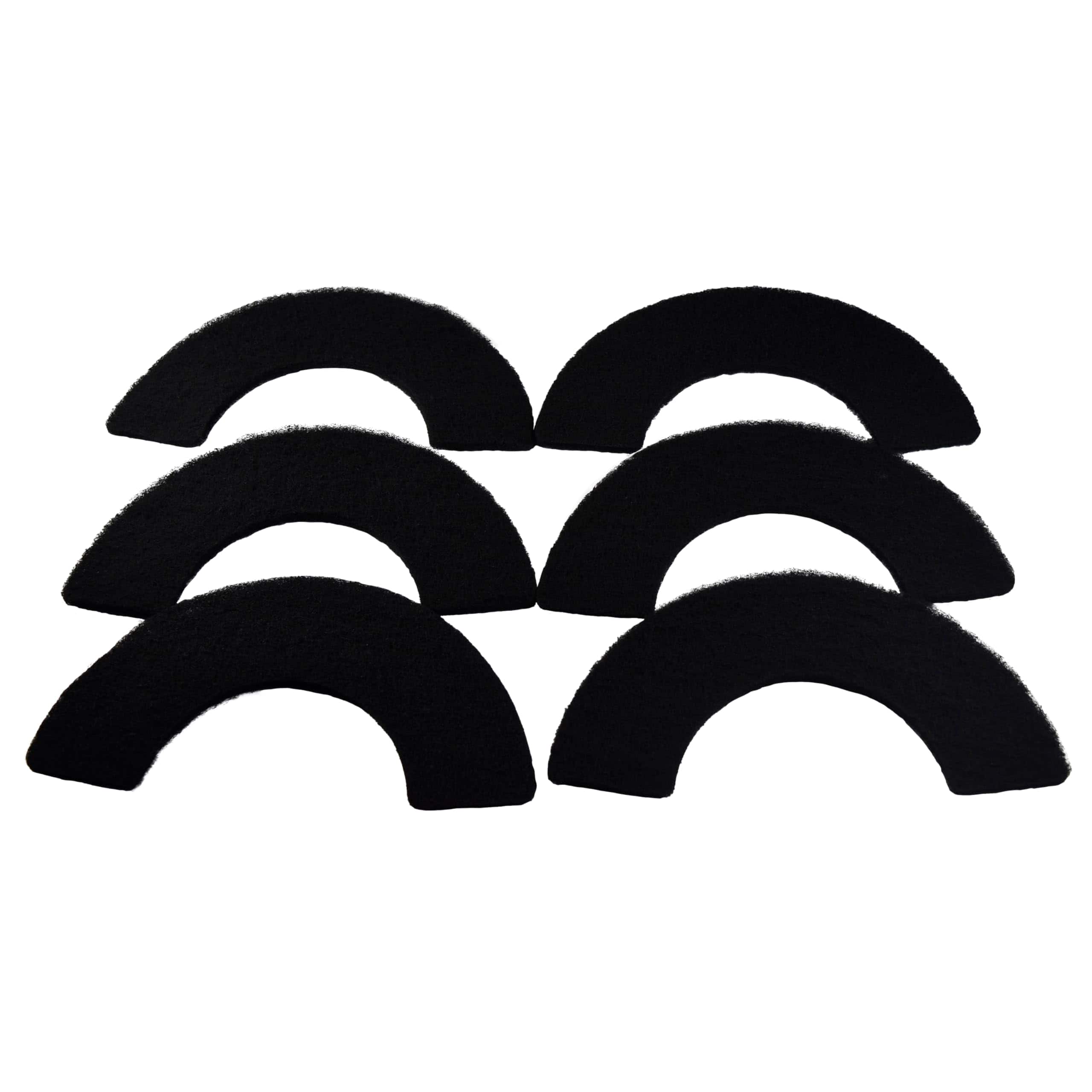HQRP - Activated Carbon Litter Box Filters 6-Pack - Replacement for Litter-Robot 4 Odor Control - Black