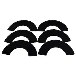 HQRP - Activated Carbon Litter Box Filters 6-Pack - Replacement for Litter-Robot 4 Odor Control - Black