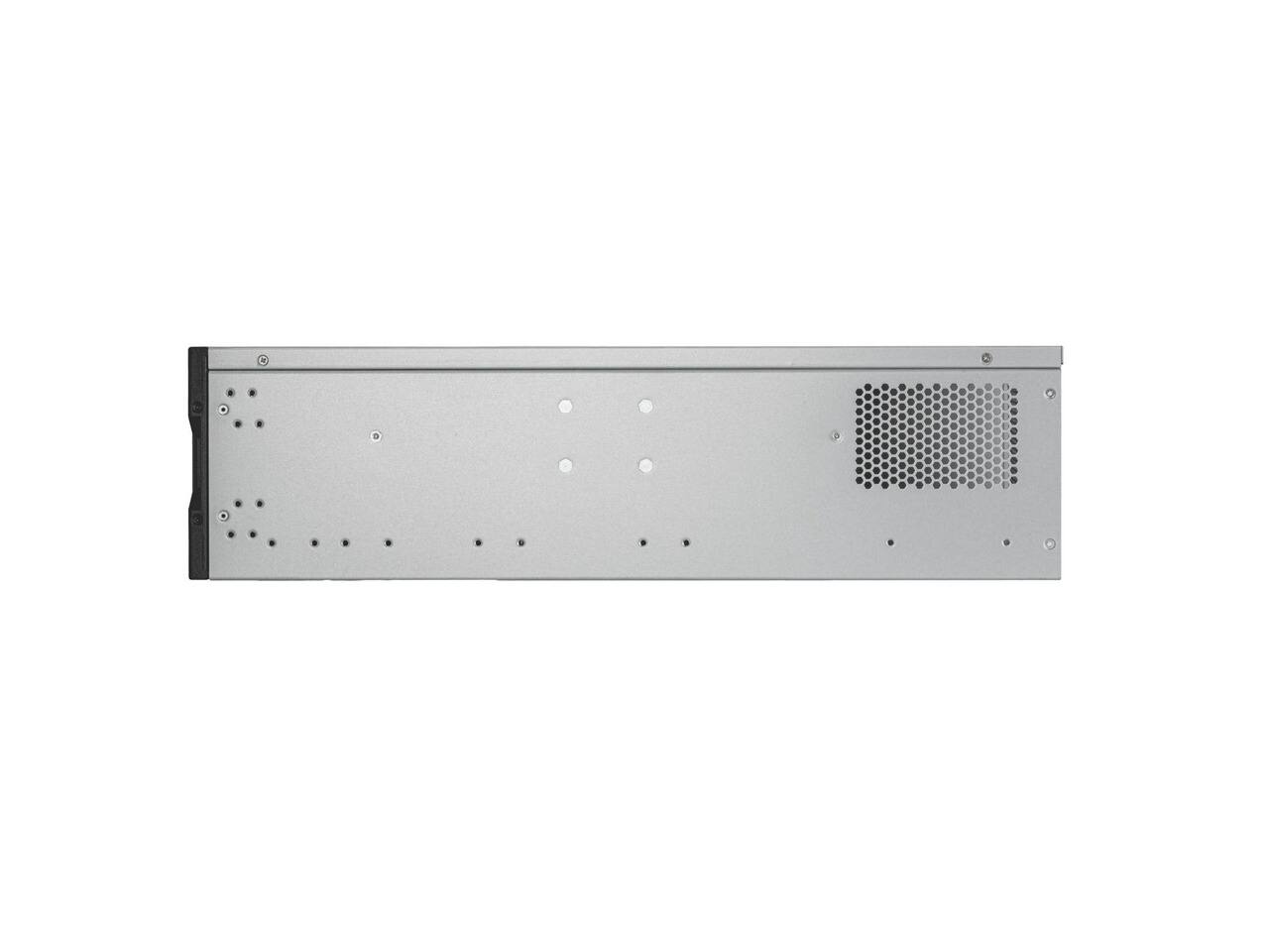 Alt View 3. SilverStone - Silverstone Technology RM31 3U rackmount server chassis with dual power supplies and 360mm radiators support - Black.