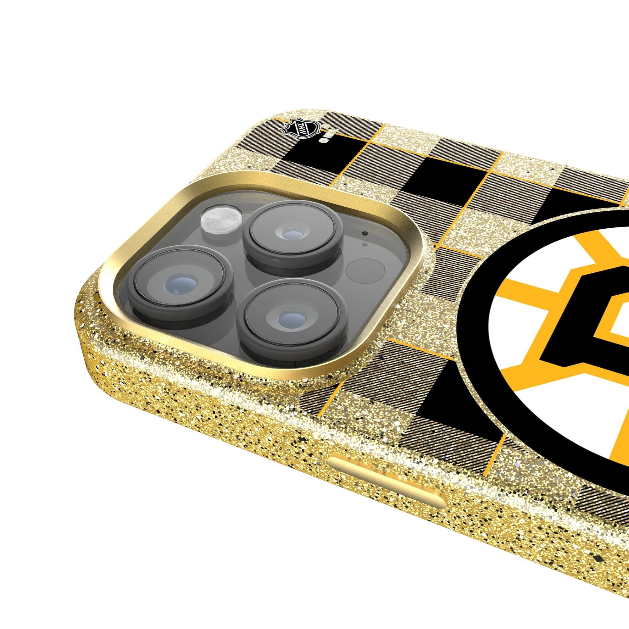 Alt View 3. Keyscaper - Plaid Bling iPhone Case - 15 Plus - Multicolor.