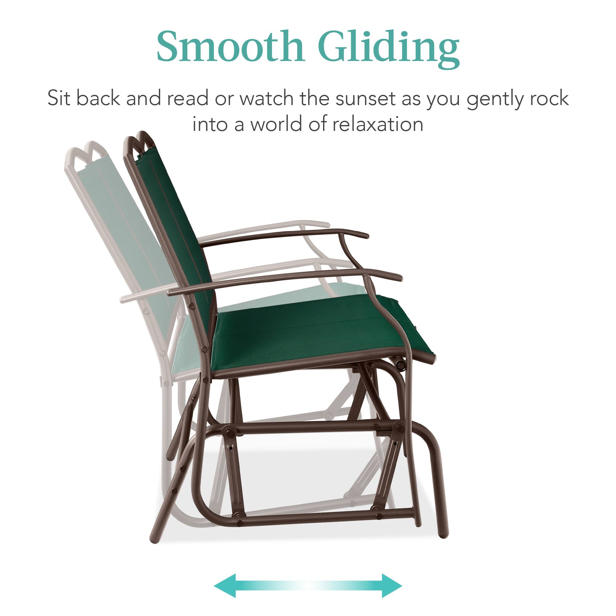 Smooth Gliding

Sit back and read or watch the sunset as you gently rock into a world of relaxation