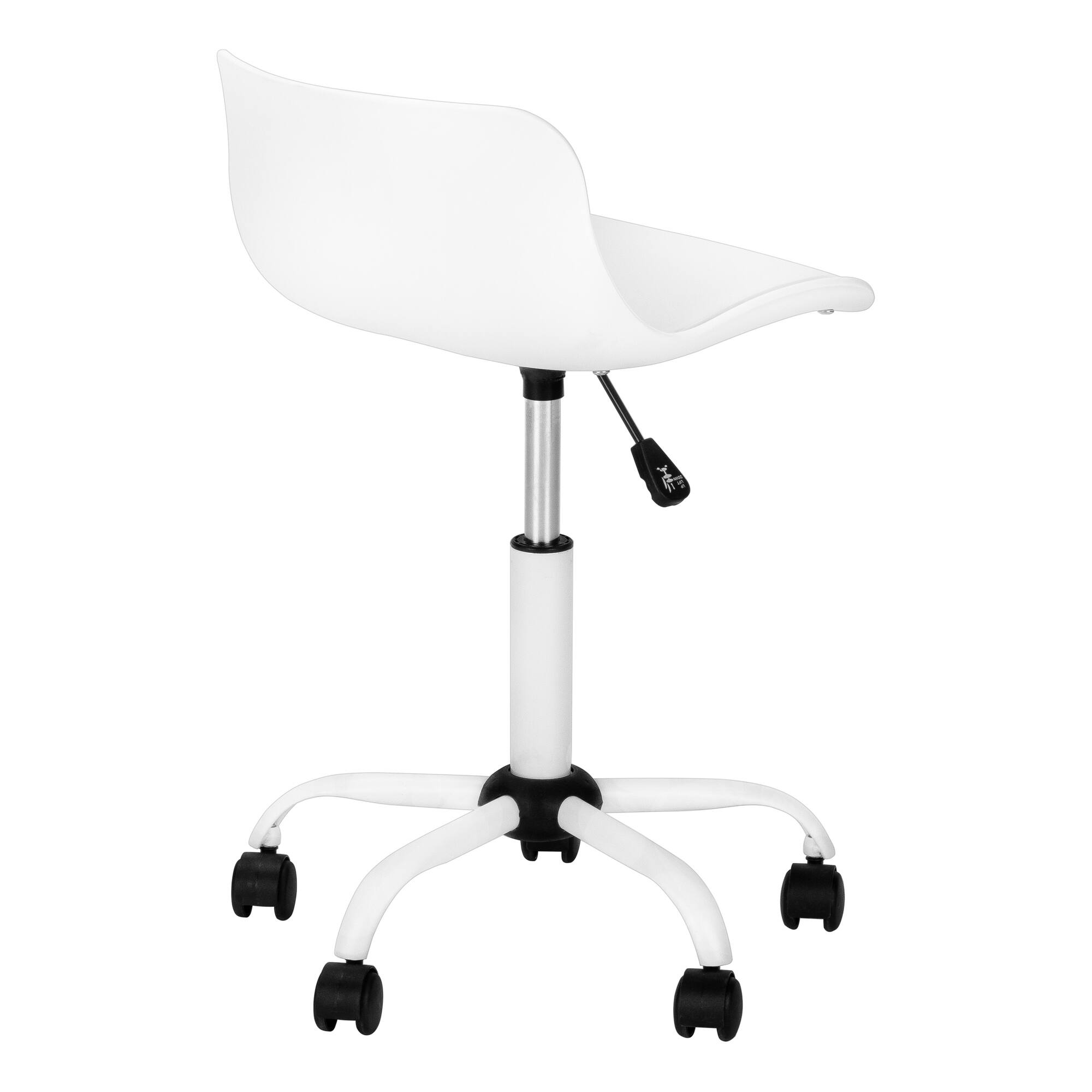 Alt View 6. Spaco - Spaco Modern Kids Office Chair, Leather Look, Adjustable Height, Swivel and Ergonomic Low Back,for Home, Kids - White.