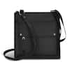 Front. Champs - Classic Leather RFID Cross-Body Bag - Black.