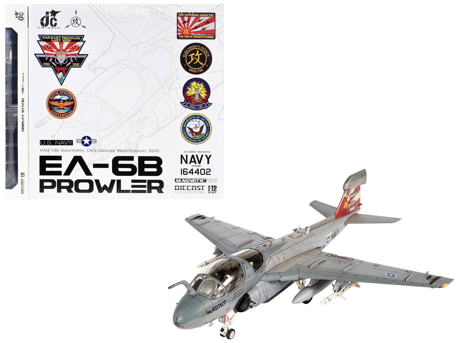 SAYCHAAA 2012

WINGS

EAST The End of Fareast Prowler FAR PROWLER LAST DIDE ELECTRONIC ATTACK 1980 2012 VAQ-138 MAVUS MEVI NAVAL AVIATION STAND 2013 VAO-139 CENTENNIAL DV* DISPLAY INPARTMENT THENAVY UNITED STATES ASIERICA OF U.S. NAVY VAQ-136 Gountlets, USS George Washington, 2012 --- COURLE MACHINGTON NAVY SEI EA-6B 164402 TANTIN MAGNETIC PARTS DIECAST PROWLER DIECAST COLLECTION 172 SCHLE

NAVY ++

500
