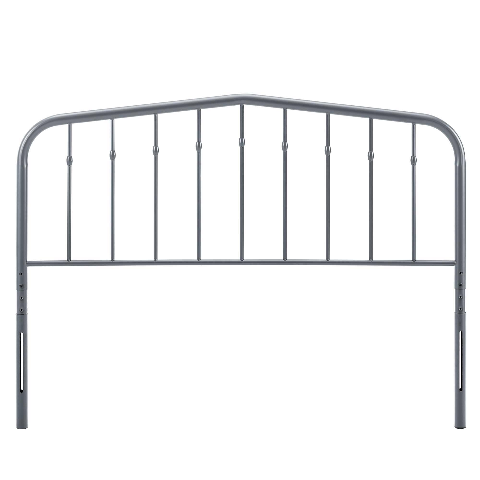 Left. Modway - Lennon Metal Full Headboard by Modway - Gray.