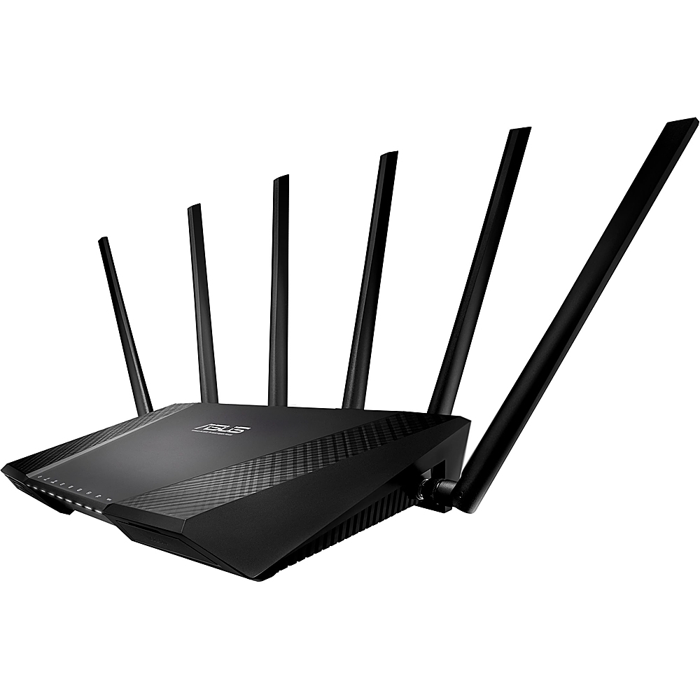 Best Buy: ASUS Wireless-AC3200 Tri-Band Wi-Fi Router Black RTAC3200