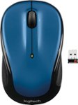 Front. Logitech - M325 Wireless Optical Ambidextrous Mouse - Blue.