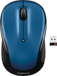 Logitech - M325 Wireless Optical Ambidextrous Mouse - Blue - Front_Zoom