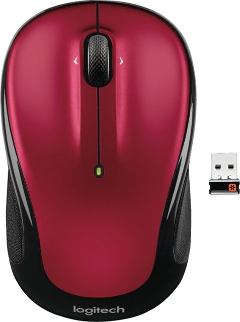 orange mindre Lab Logitech M325 Wireless Optical Ambidextrous Mouse Red 910-002651 - Best Buy
