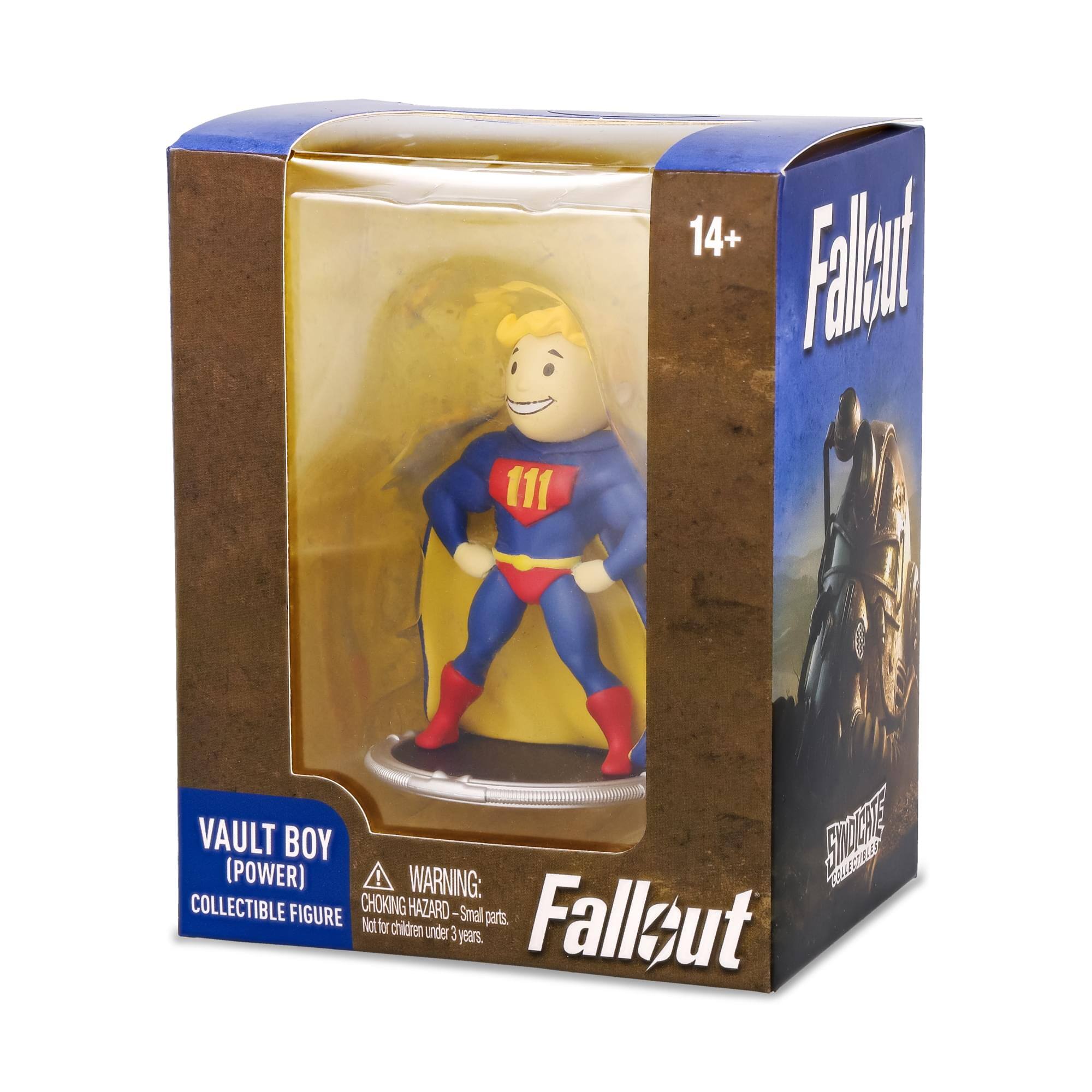 111 14+ Fallout VAULT BOY (POWER) COLLECTIBLE FIGURE WARNING: CHOKING HAZARD - Small parts. Not for children under 3 years.