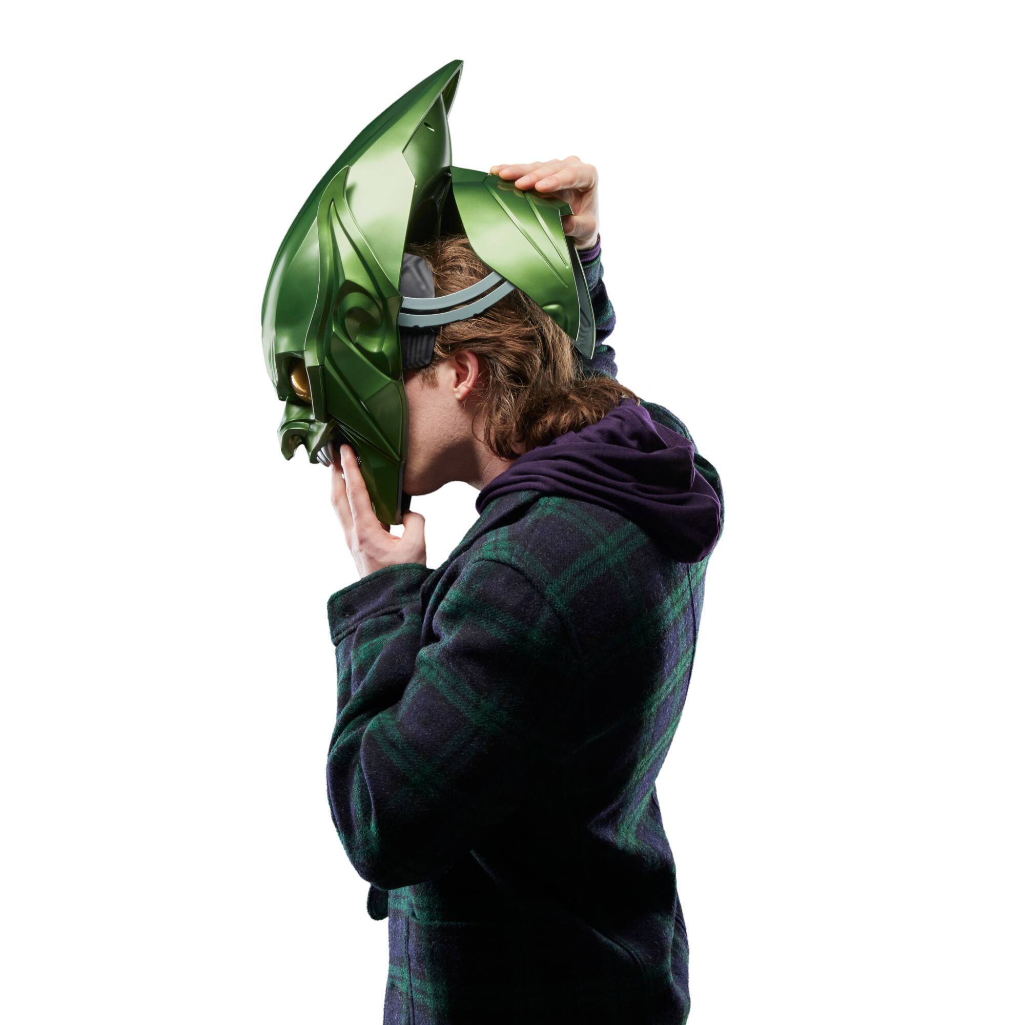 Alt View 11. Marvel - Legends Series Green Goblin Roleplay Helmet.