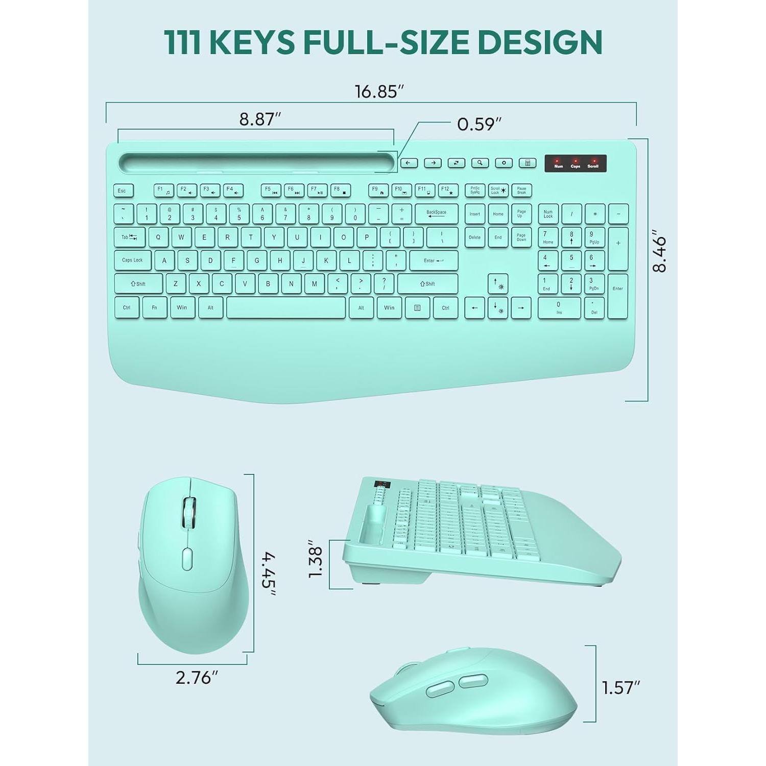 111 KEYS FULL-SIZE DESIGN

8.87" x 16.85" x 0.59"

8.46" x 4.45" x 1.38" x 2.76" x 1.57"

2.76" x 4.45" x 1.57"