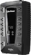 Front. CyberPower - 1000VA Battery Back-Up System - Black.
