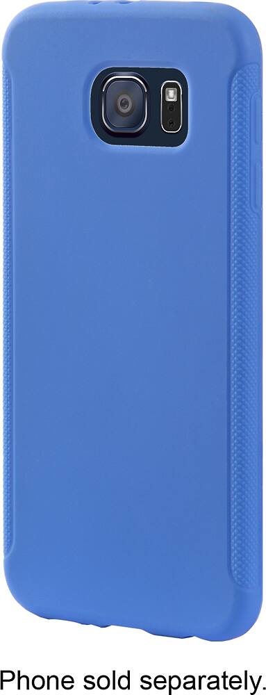 Front. Insignia™ - Case for Samsung Galaxy S6 Cell Phones - Strong Blue.