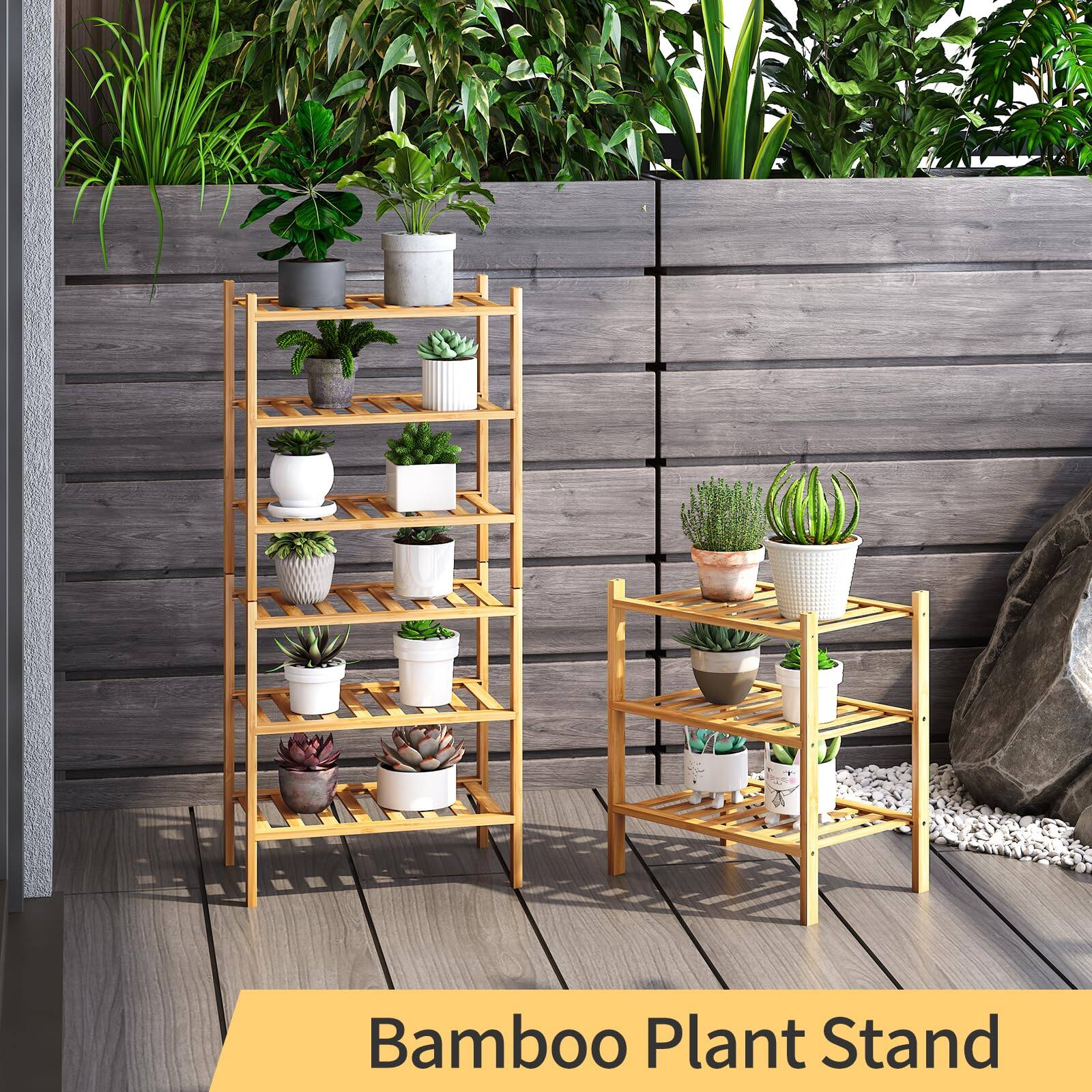 Bamboo Plant Stand