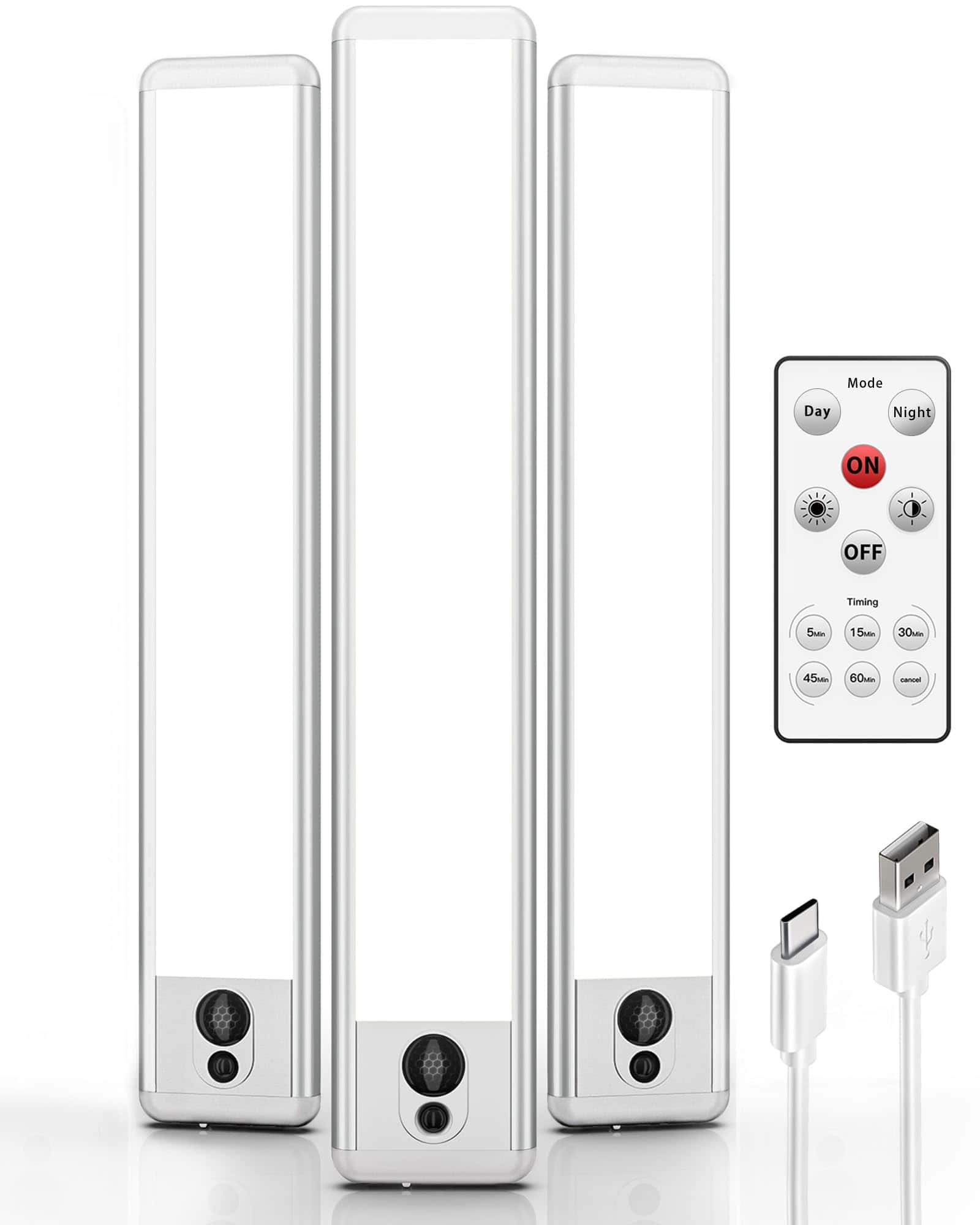 Mode: Day, Night  
ON, OFF  
Timing: 5min, 15min, 30min, 45min, 60min, cancel