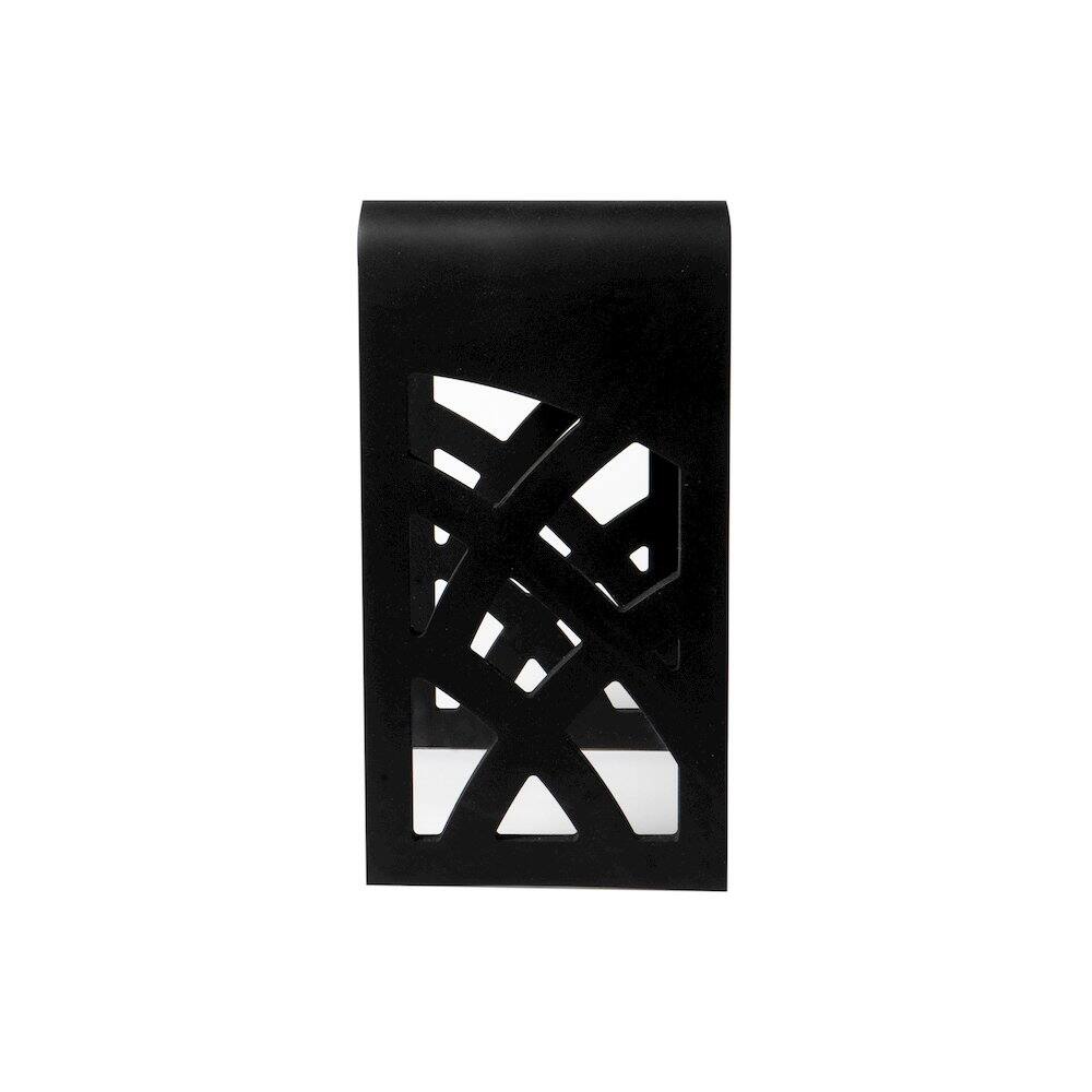 Left. Alfi - Black Matte Solid Surface Resin Bathroom / Shower Stool - Black.