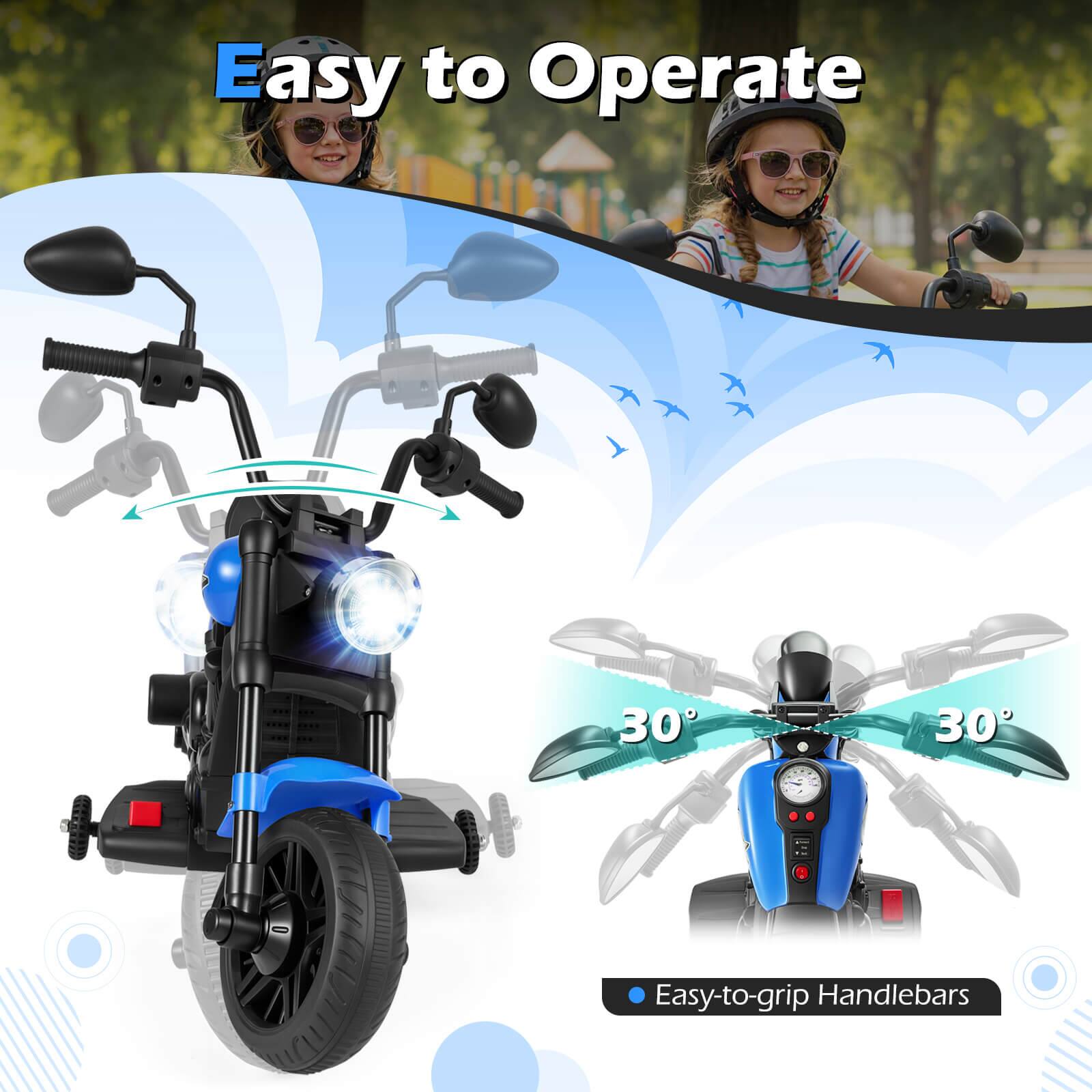 Easy to Operate

30° 30°

Easy-to-grip Handlebars