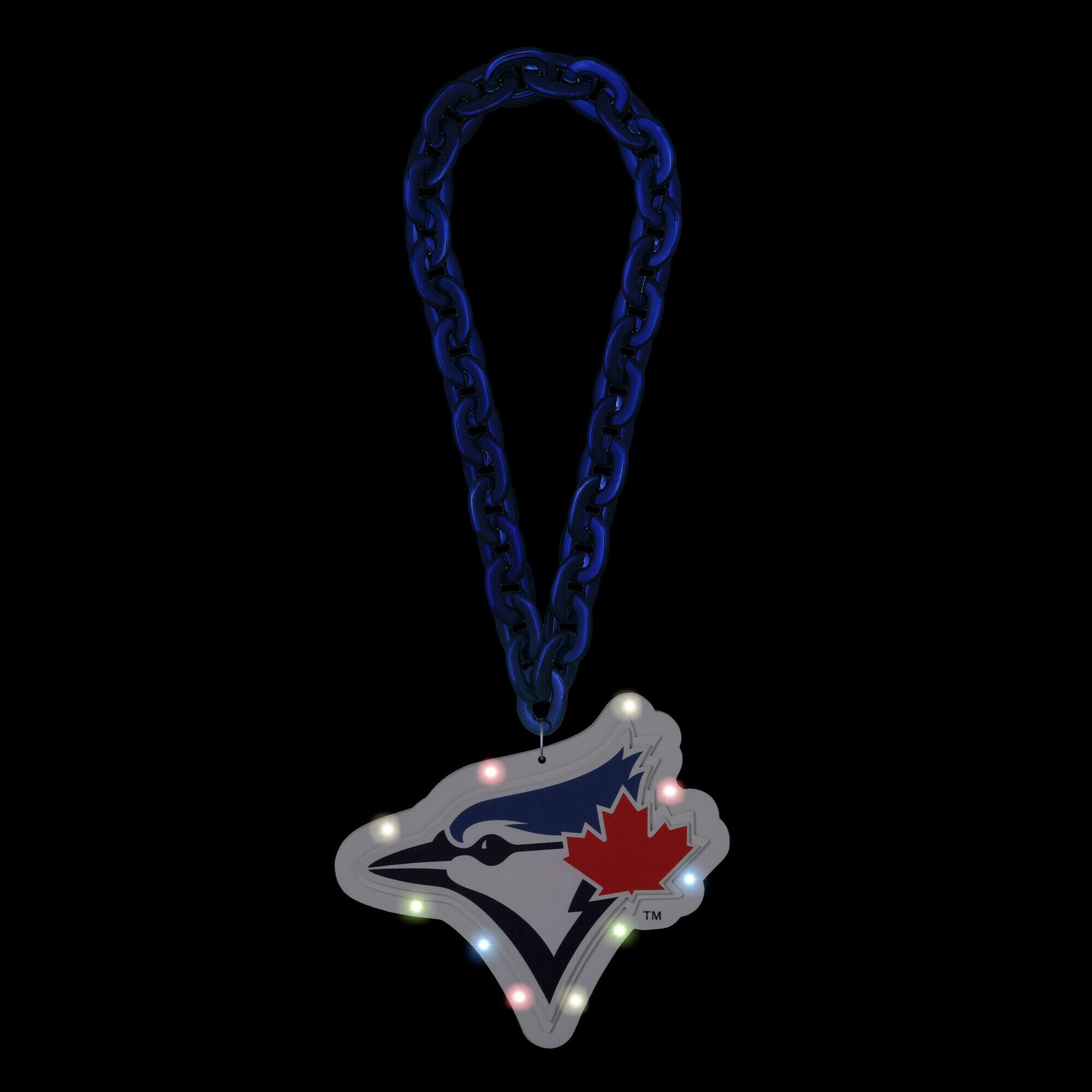 Alt View 1. FOCO - Toronto Blue Jays Light Up Big Logo Fan Chain - Multicolor.