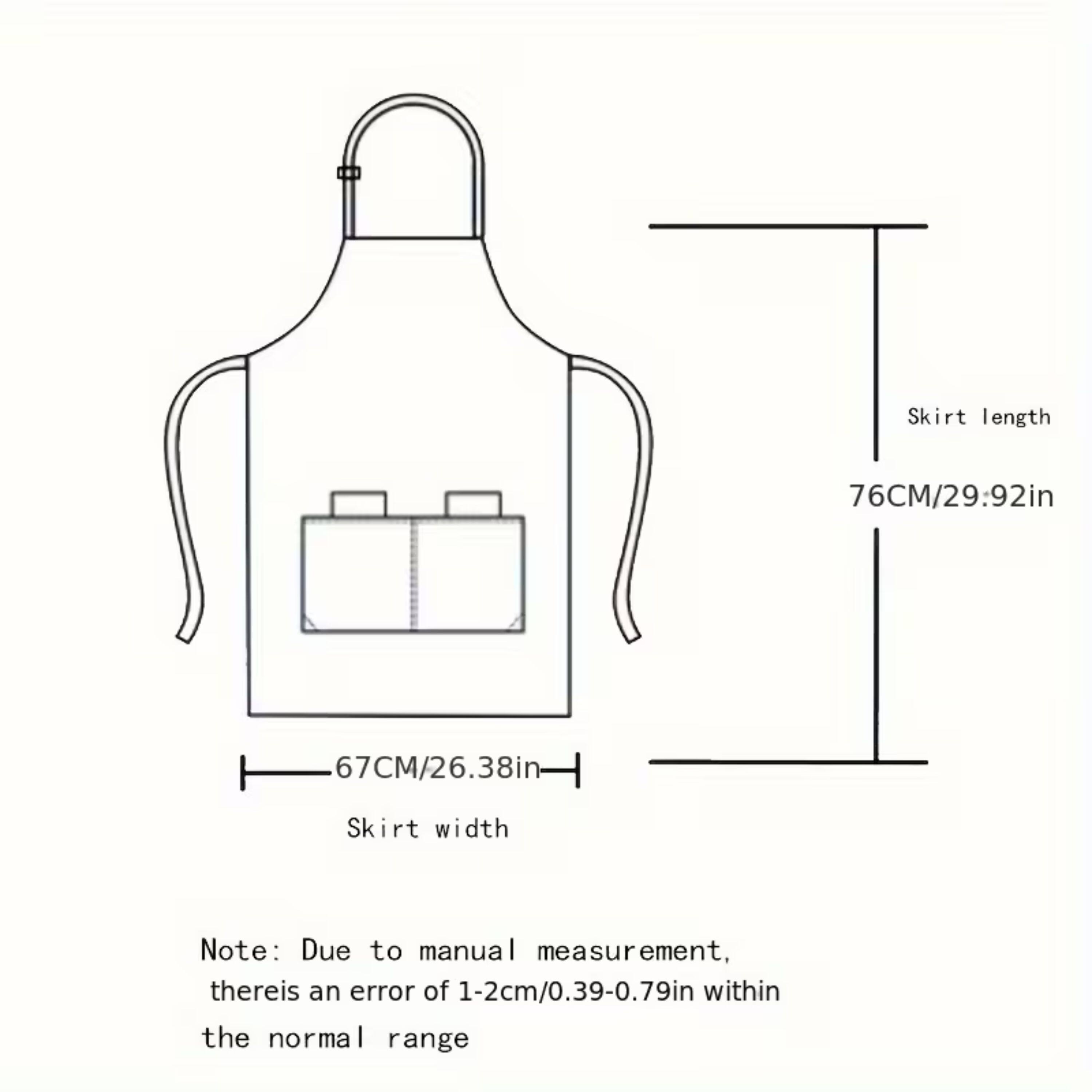 Skirt length: 76CM/29.92in  
Skirt width: 67CM/26.38in  

Note: Due to manual measurement, there is an error of 1-2cm/0.39-0.79in within the normal range