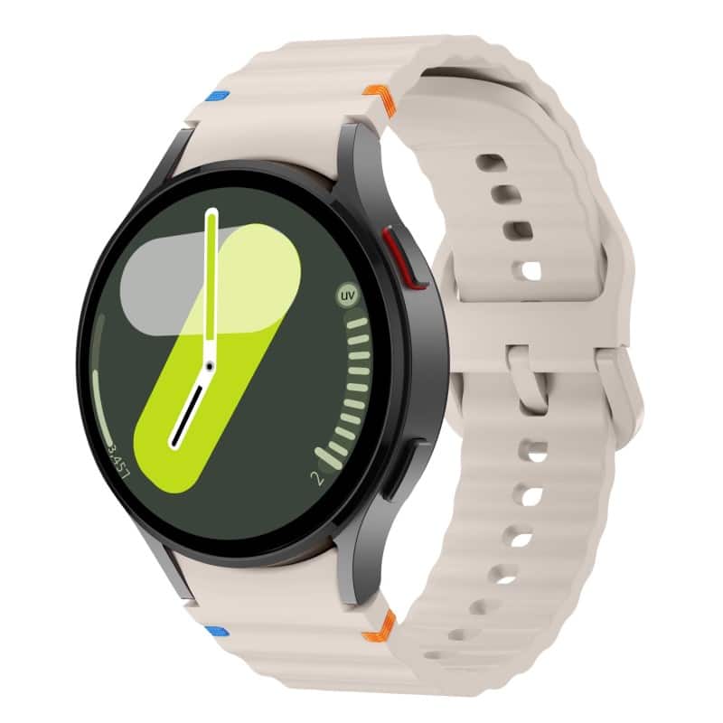 StrapsCo - Motion Strap Silicone Rubber Watch Band For Samsung Galaxy Watch 7 - Starlight price history on PriceWatchPro