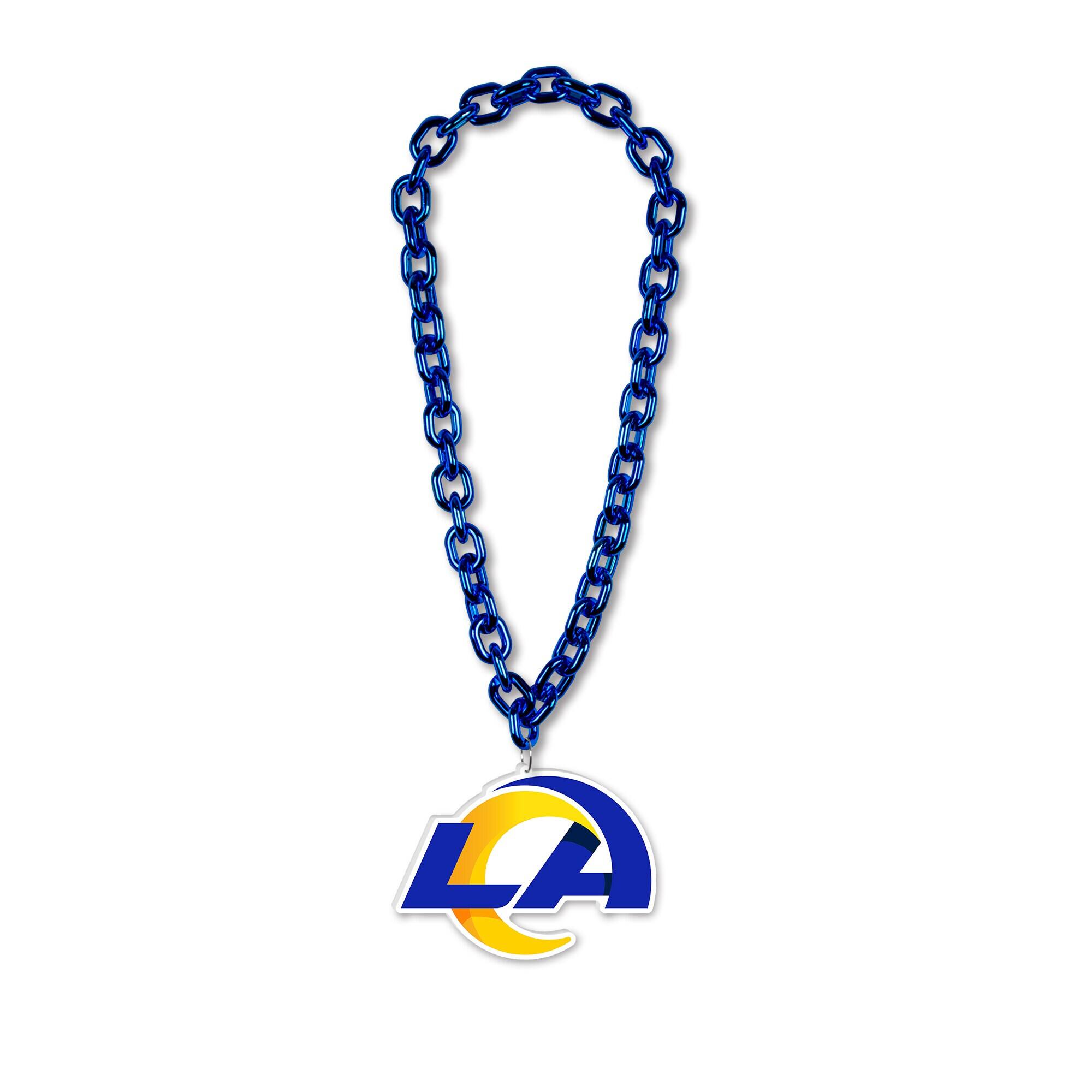 WinCraft - Los Angeles Rams Big Chain Logo Plastic Necklace - Multicolor