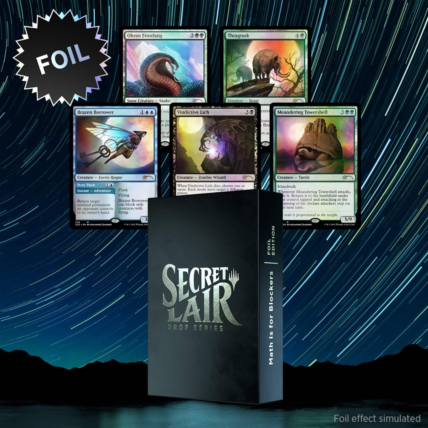 Wizards of The Coast - Magic the Gathering: Secret Lair Math Is For Blockers - Foil