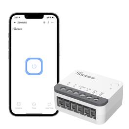 SONOFF - MINI Smart Wi-Fi Roller Shutter Switch with Matterr - Replaces Most Traditional Switches - Gray