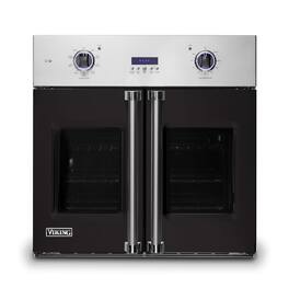 Viking - 30" 7 Series French Door Single Built-In Electric Thermal Convection Oven - Onyx